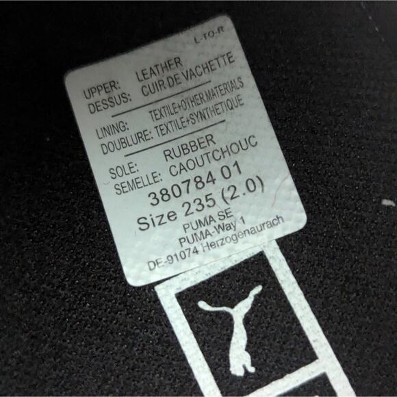 Puma Mayze Women's Chunky Platform Black White Leather Sneakers Trainer, Sz US 7 - Picture 10 of 10